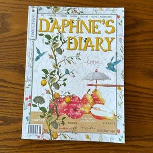 Daphne's Diary Number 6 2023 DIY Poster VINTAGE Stickers RECIPES MINDFULLNESS